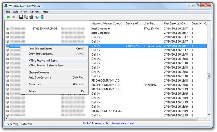 phần mềm Wireless Network Watcher