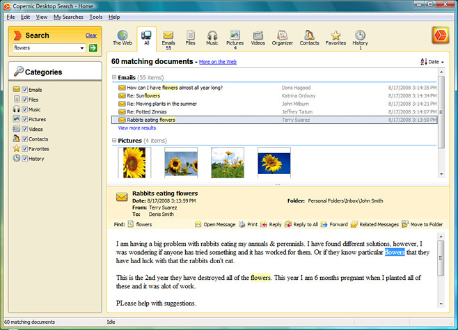 Phần mềm Copernic Desktop Search
