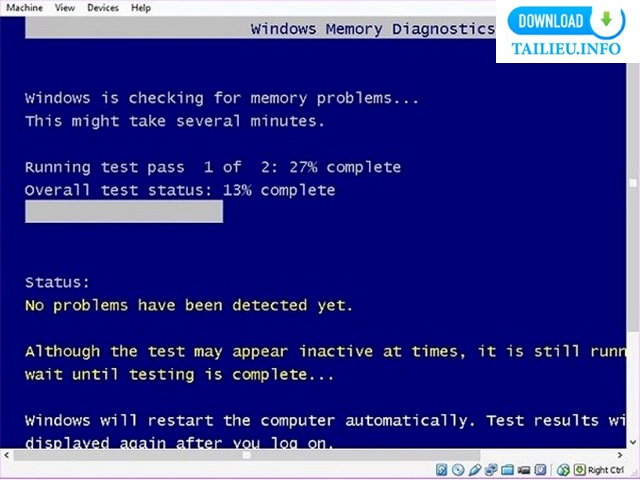 Test RAM bằng cách sử dụng Windows Memory Diagnostic